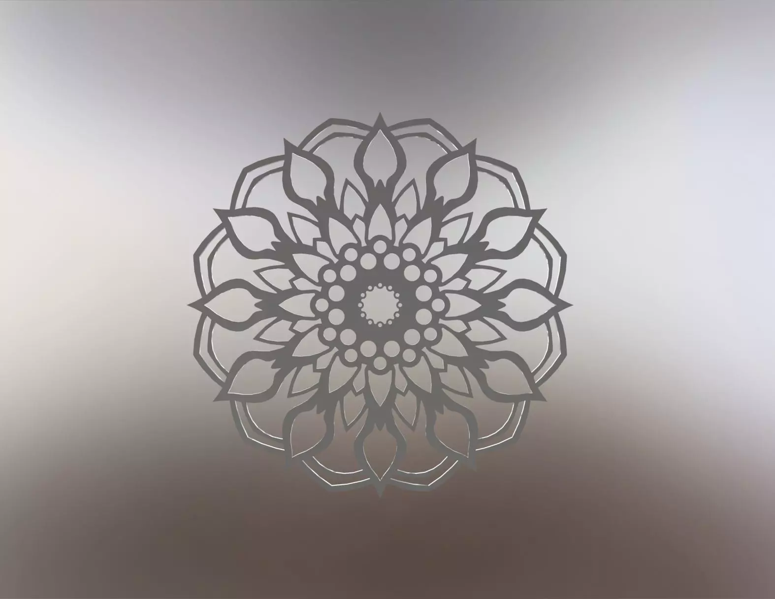 Custom Designed Mandala 3D print model_0