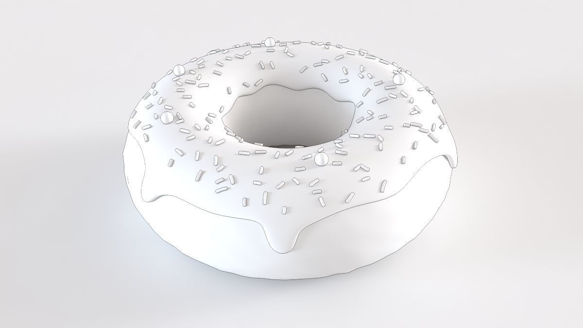 Donut01 Free 3D model_1