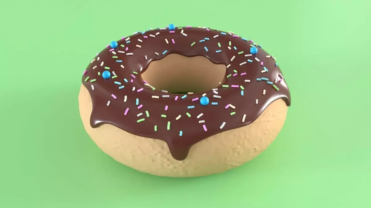 Donut01 Free 3D model_0