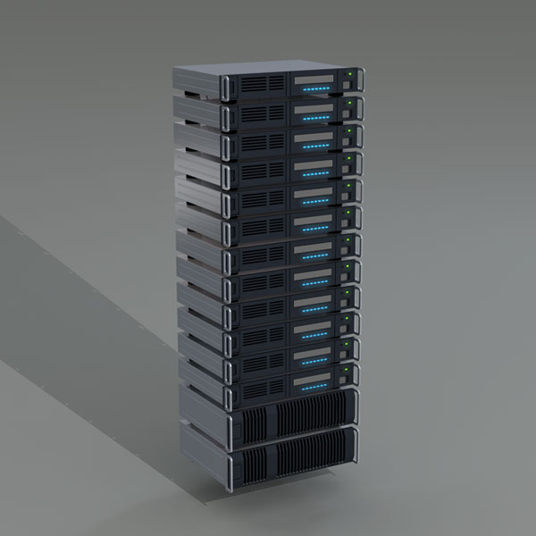 Server rack 3D model_8