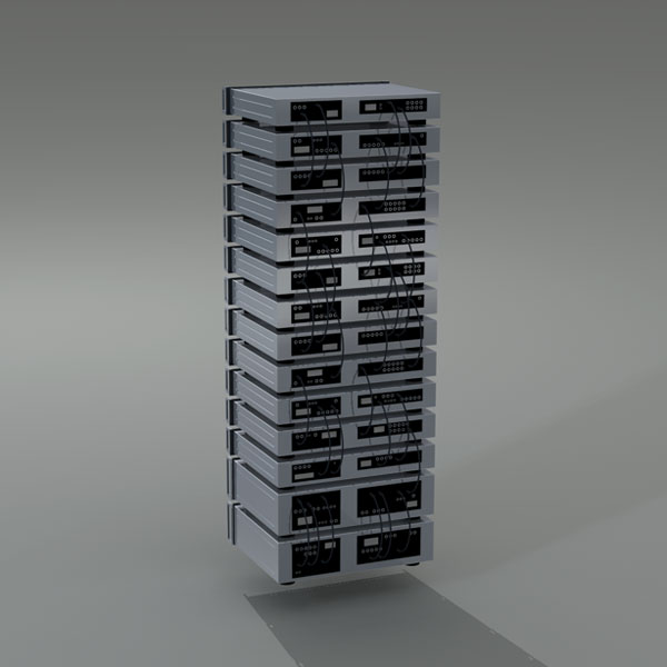 Server rack 3D model_2