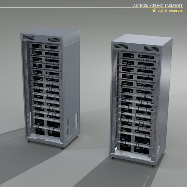 Server rack 3D model_7