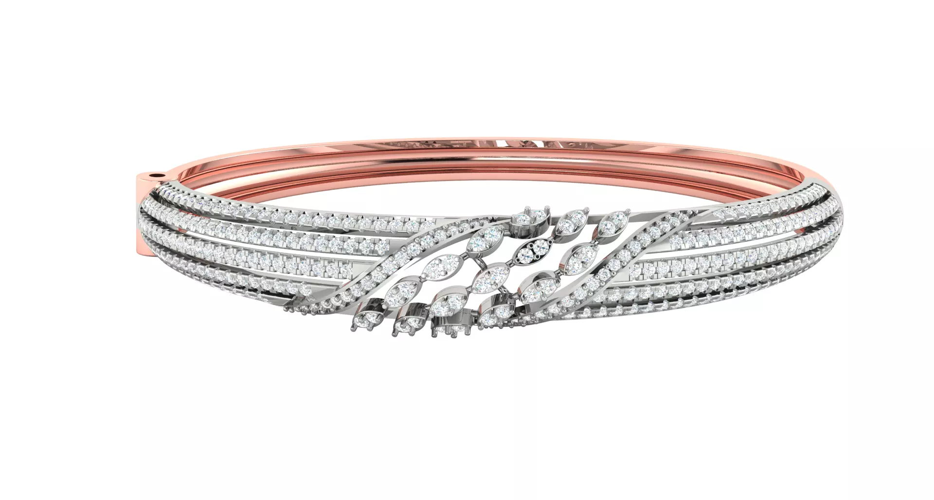 Diamond Bracelet  3D print model_0