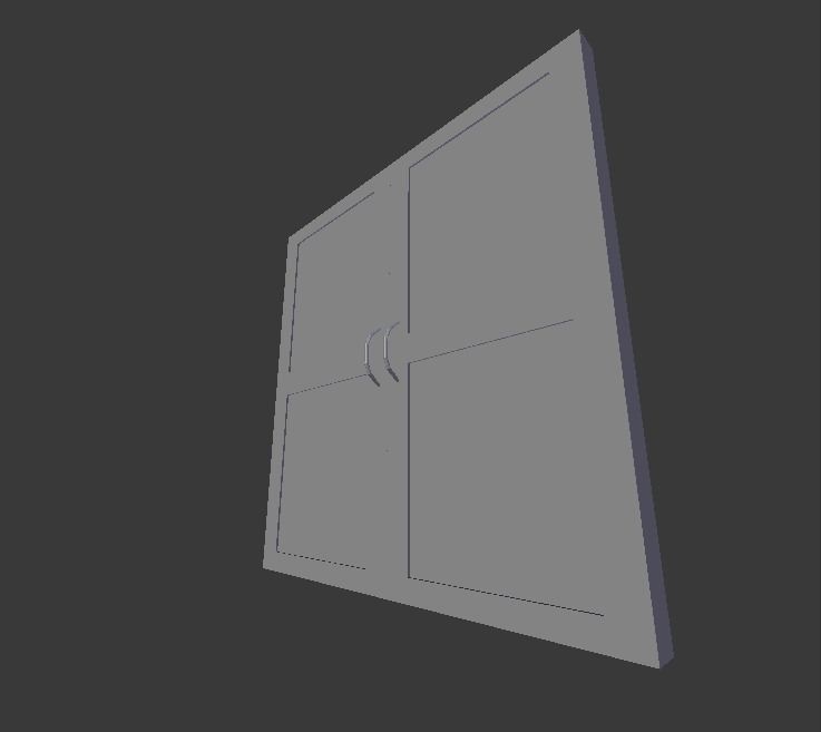 Doors Free low-poly 3D model_4