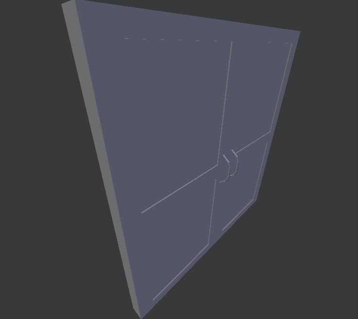 Doors Free low-poly 3D model_7