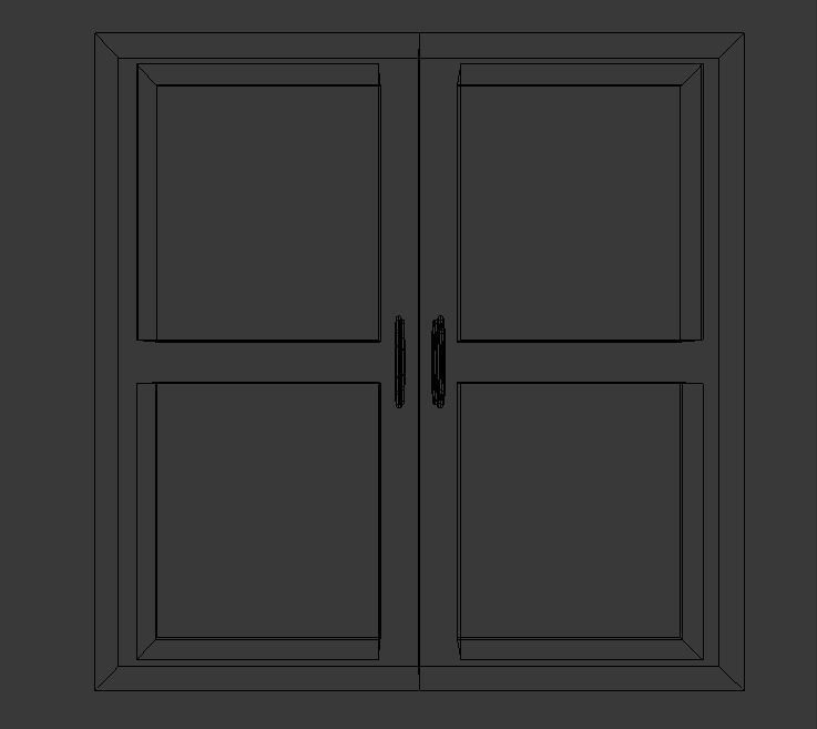 Doors Free low-poly 3D model_2