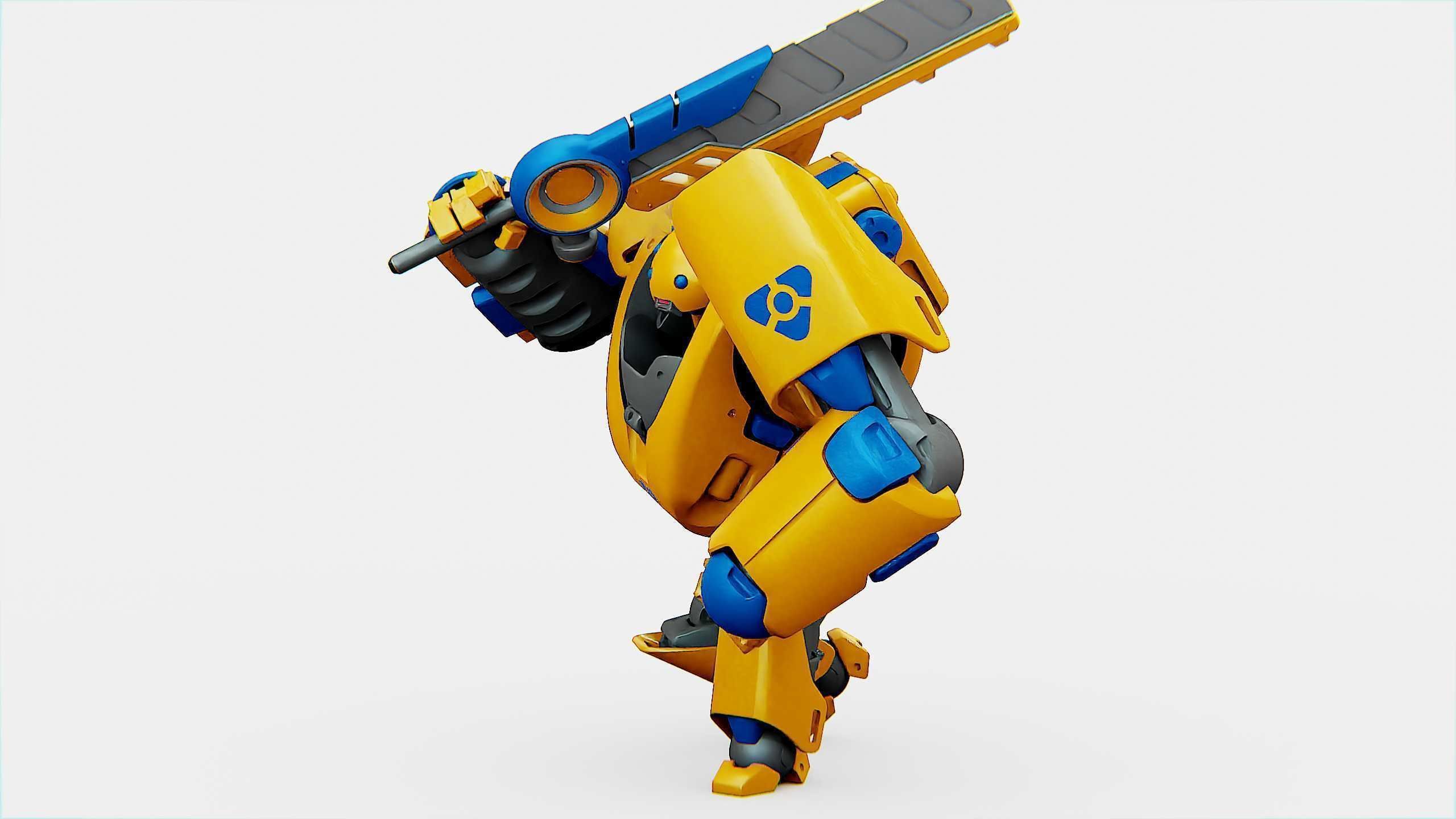 BATTLE DROID PHOVOSH Rigged for Unreal Engine - Unity - MIXAMO  3D model_27