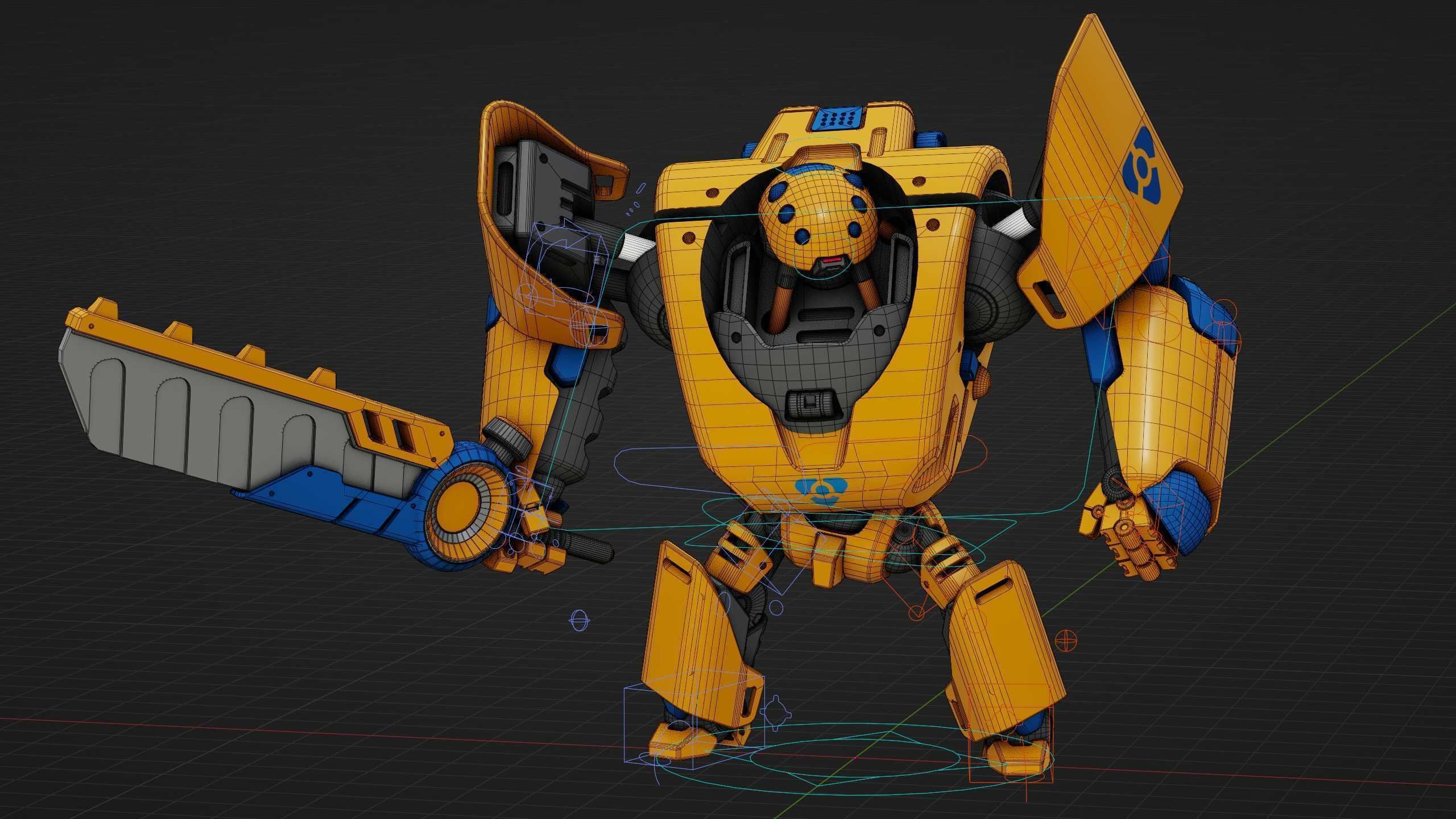 BATTLE DROID PHOVOSH Rigged for Unreal Engine - Unity - MIXAMO  3D model_37