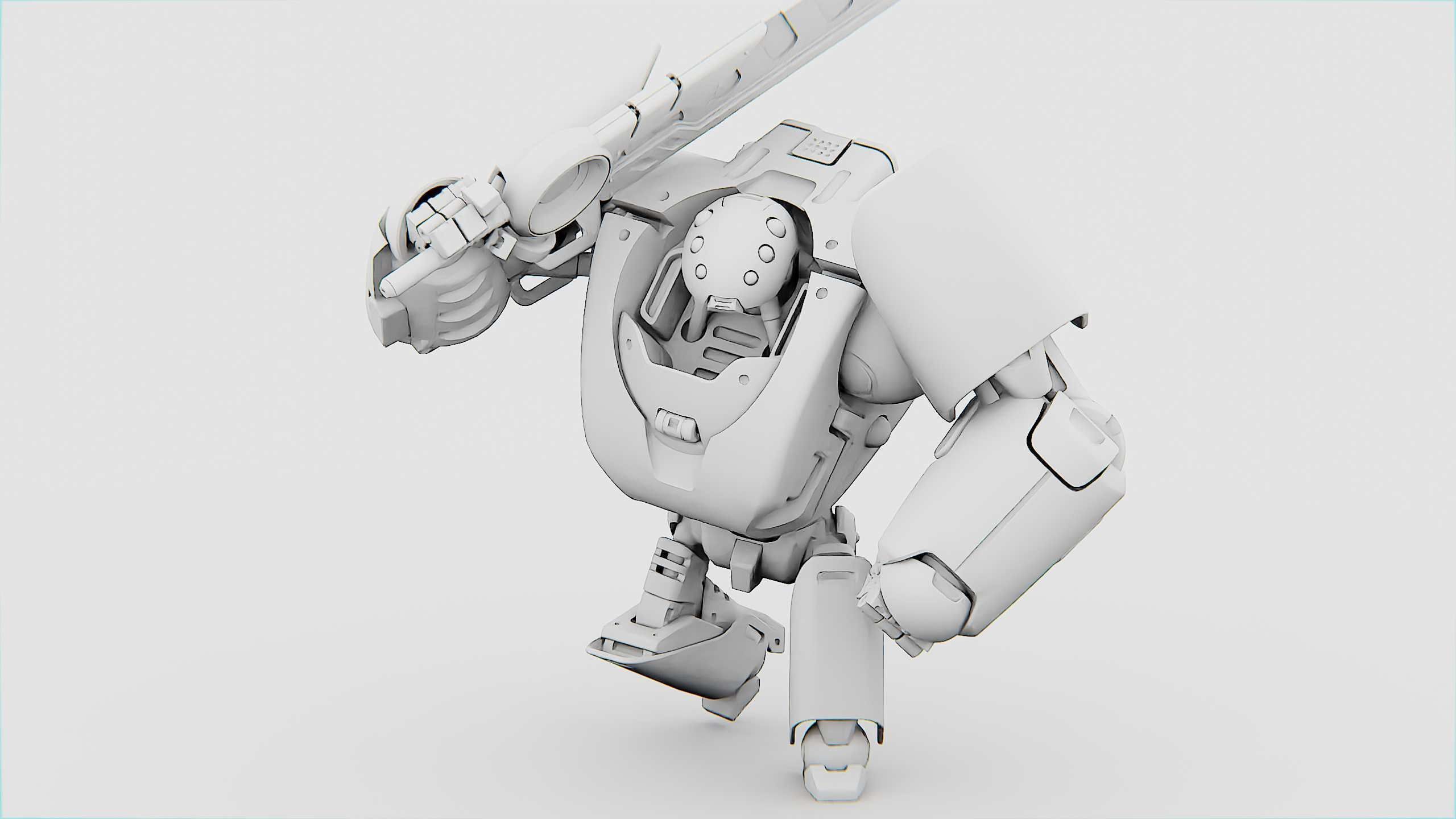 BATTLE DROID PHOVOSH Rigged for Unreal Engine - Unity - MIXAMO  3D model_32