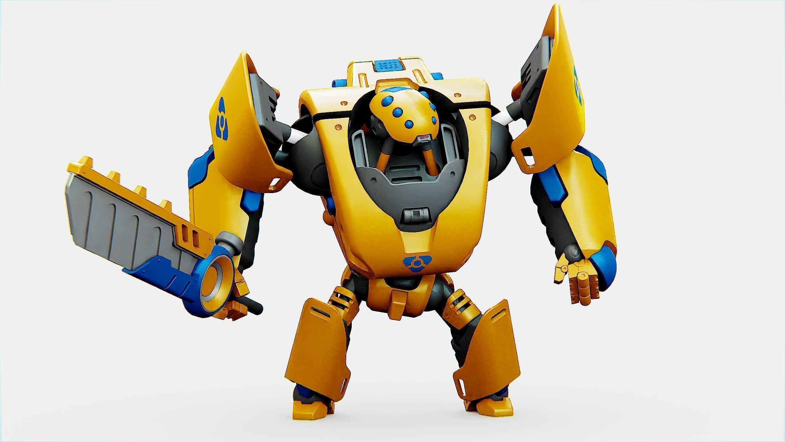 BATTLE DROID PHOVOSH Rigged for Unreal Engine - Unity - MIXAMO  3D model_17