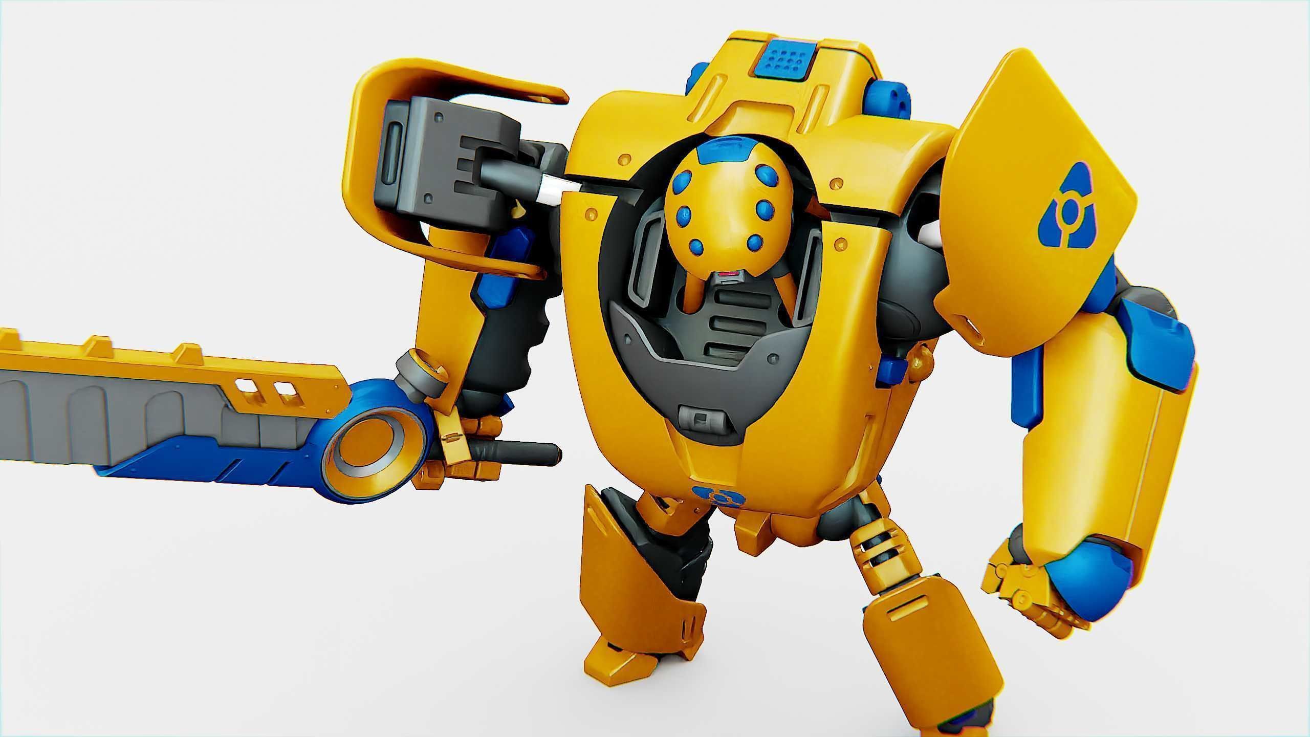 BATTLE DROID PHOVOSH Rigged for Unreal Engine - Unity - MIXAMO  3D model_23