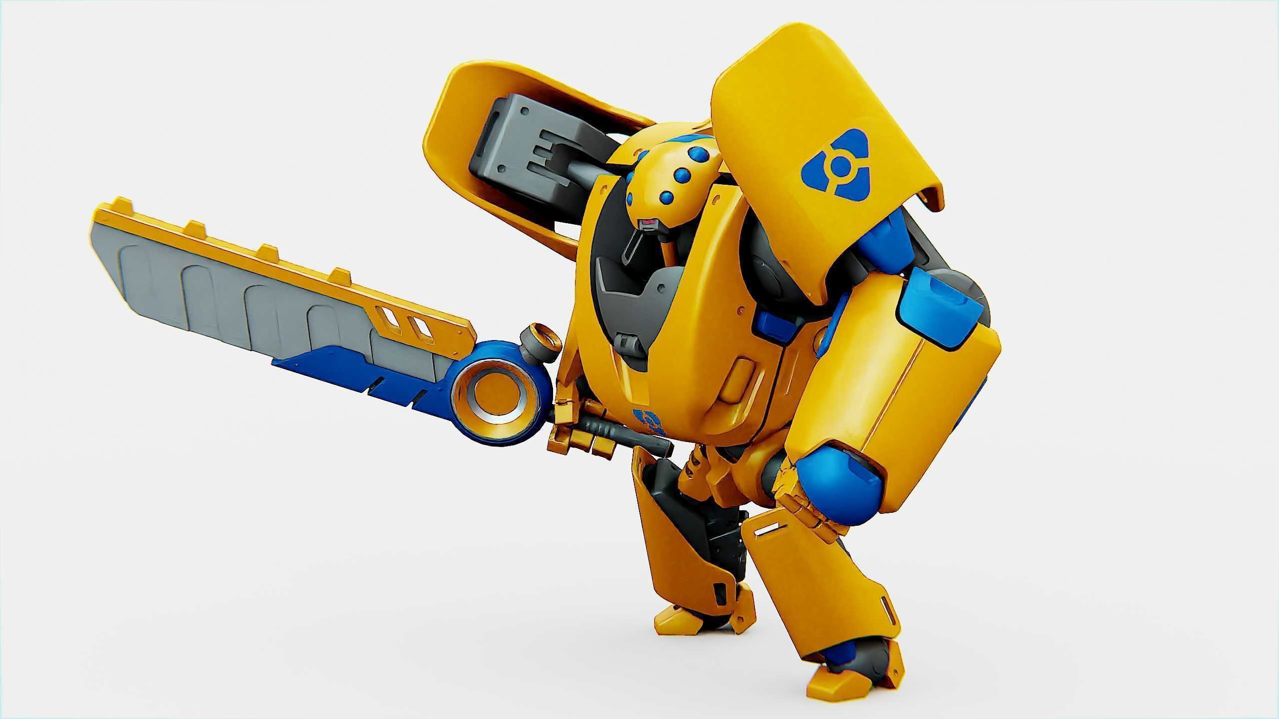 BATTLE DROID PHOVOSH Rigged for Unreal Engine - Unity - MIXAMO  3D model_4