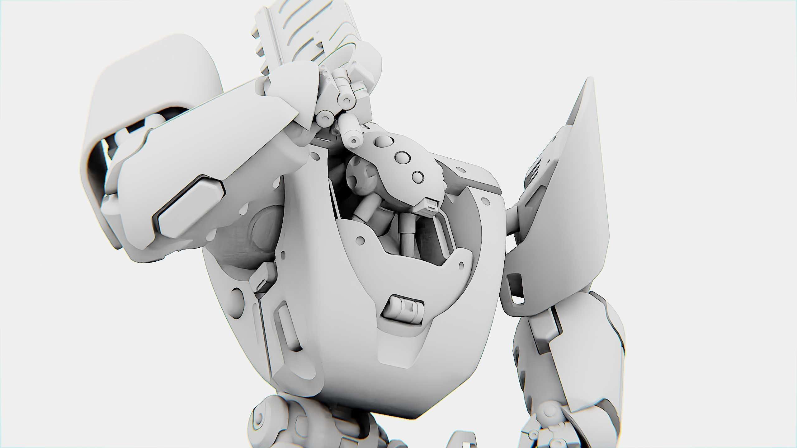 BATTLE DROID PHOVOSH Rigged for Unreal Engine - Unity - MIXAMO  3D model_34