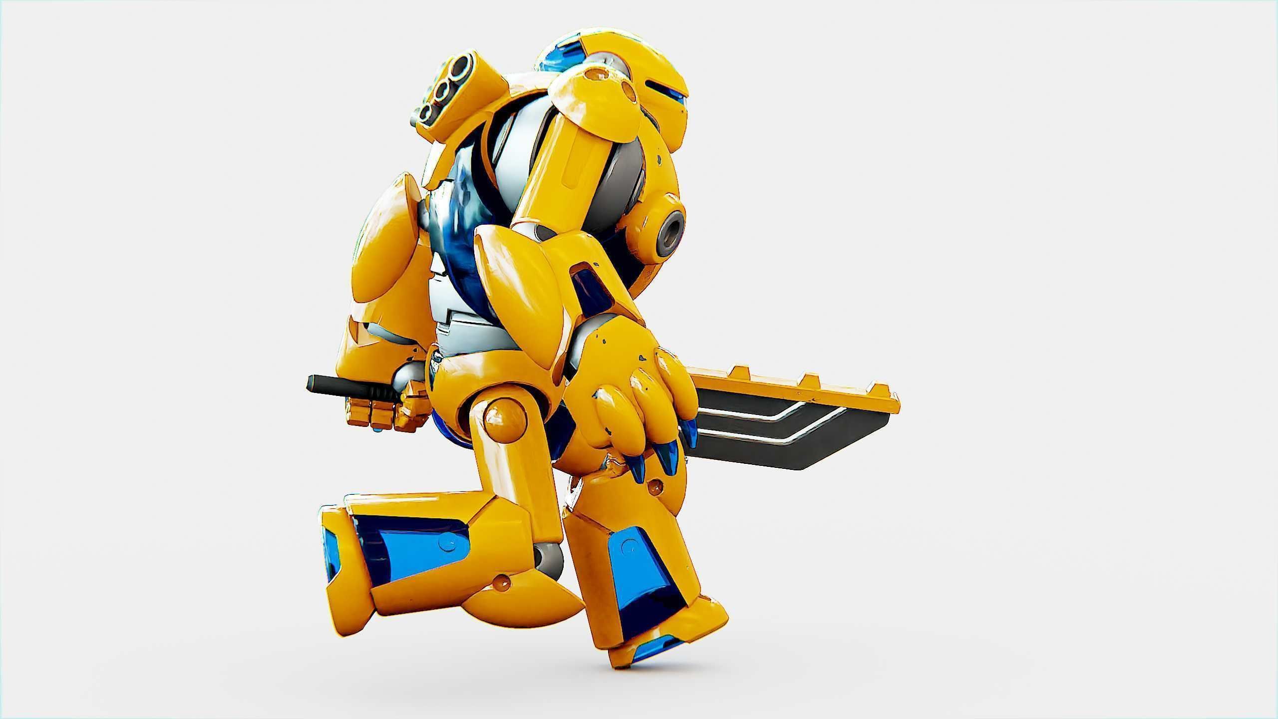 BATTLE DROID PHOVOSH Rigged for Unreal Engine - Unity - MIXAMO  3D model_29