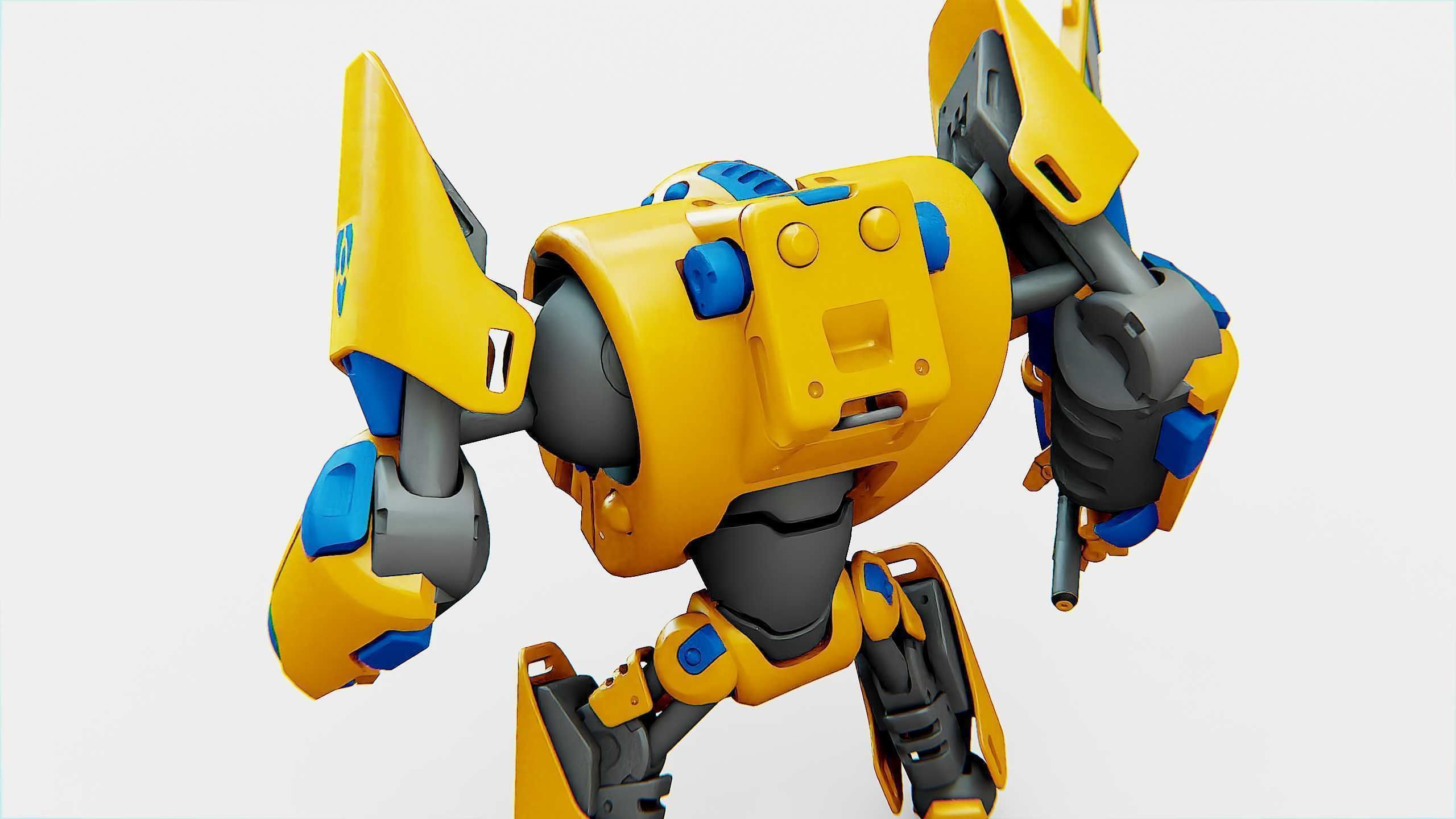 BATTLE DROID PHOVOSH Rigged for Unreal Engine - Unity - MIXAMO  3D model_22