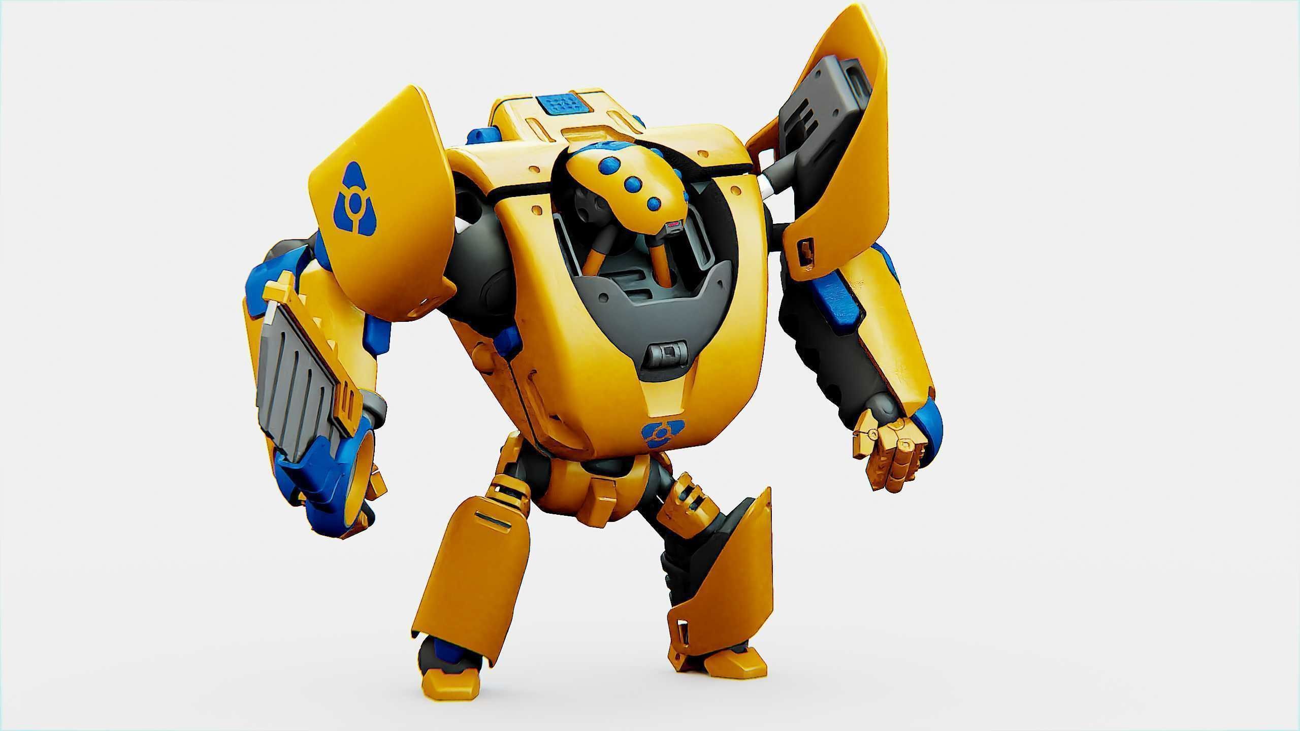 BATTLE DROID PHOVOSH Rigged for Unreal Engine - Unity - MIXAMO  3D model_16