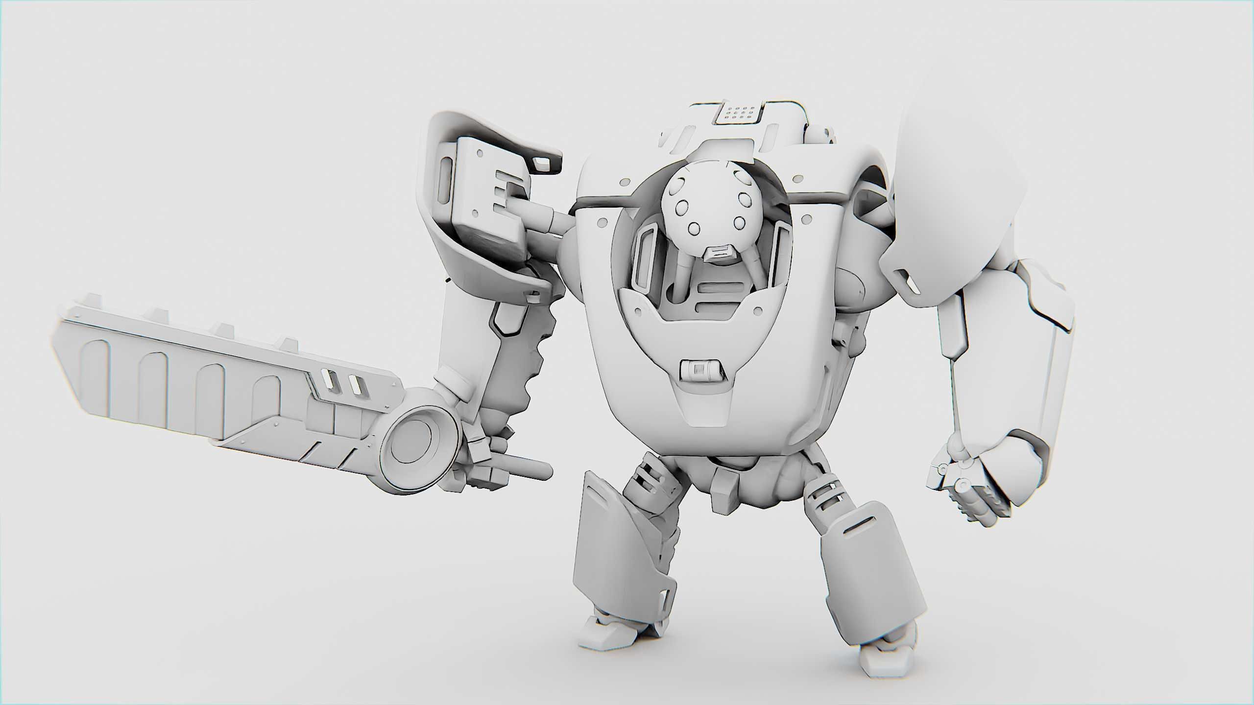 BATTLE DROID PHOVOSH Rigged for Unreal Engine - Unity - MIXAMO  3D model_35