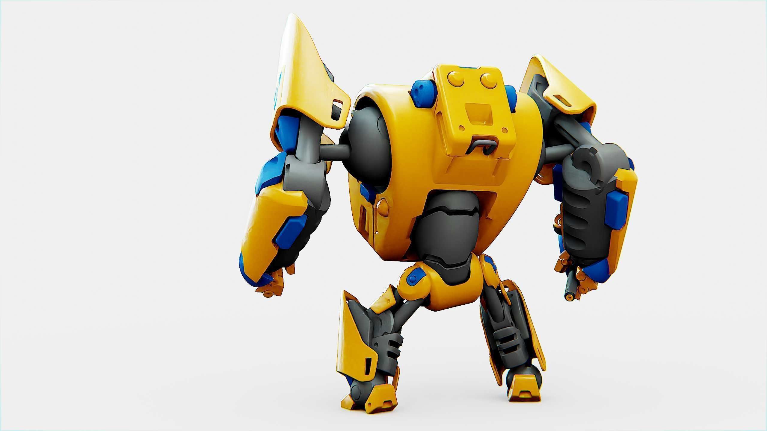 BATTLE DROID PHOVOSH Rigged for Unreal Engine - Unity - MIXAMO  3D model_9