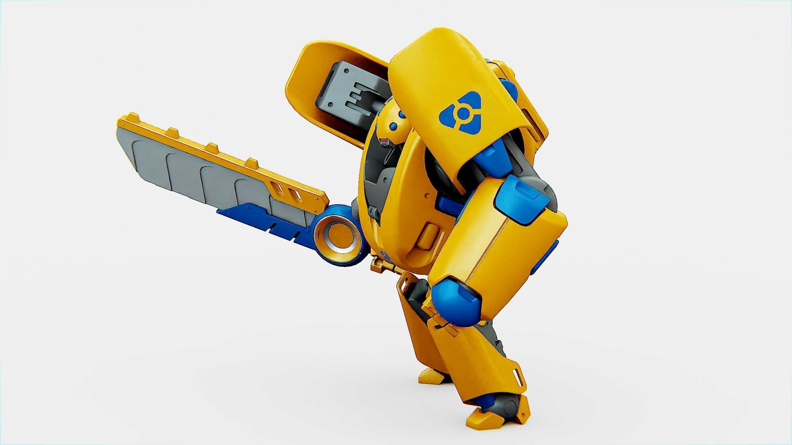 BATTLE DROID PHOVOSH Rigged for Unreal Engine - Unity - MIXAMO  3D model_5