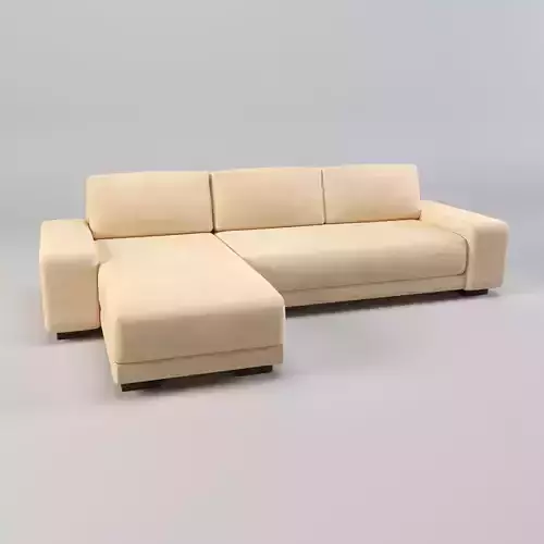 Horizon 2 Piece Sectional Sofa with Left-Arm Chaise Low-poly 3D model