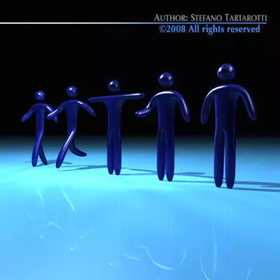 Stilized figures 3D model_0