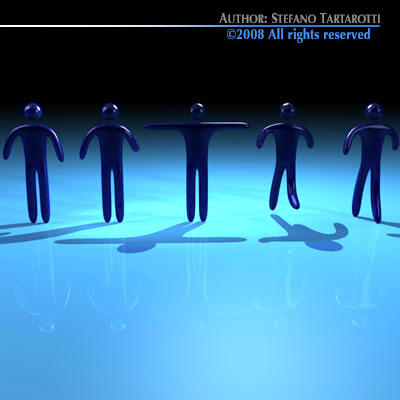 Stilized figures 3D model_4