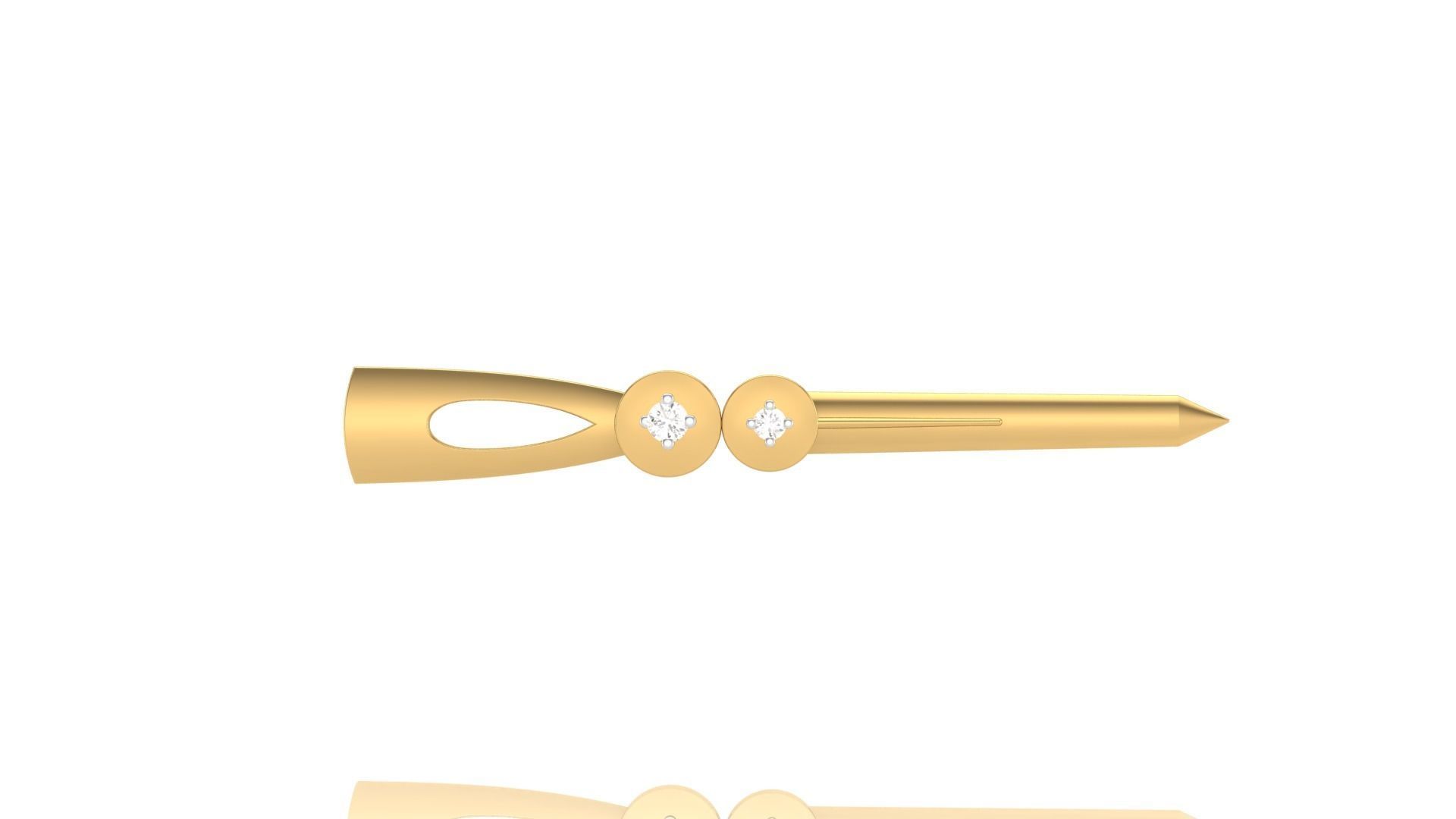 Tie Pin 3D print model_2