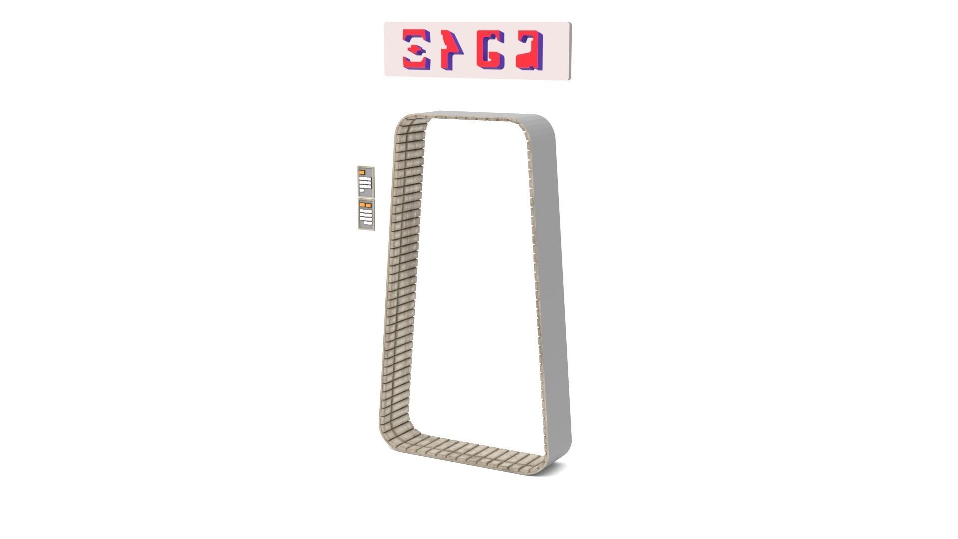 Set 1 Cantina main Entrance Outside 1-18 scale Hasbro Kenner 3D Model Collection_22