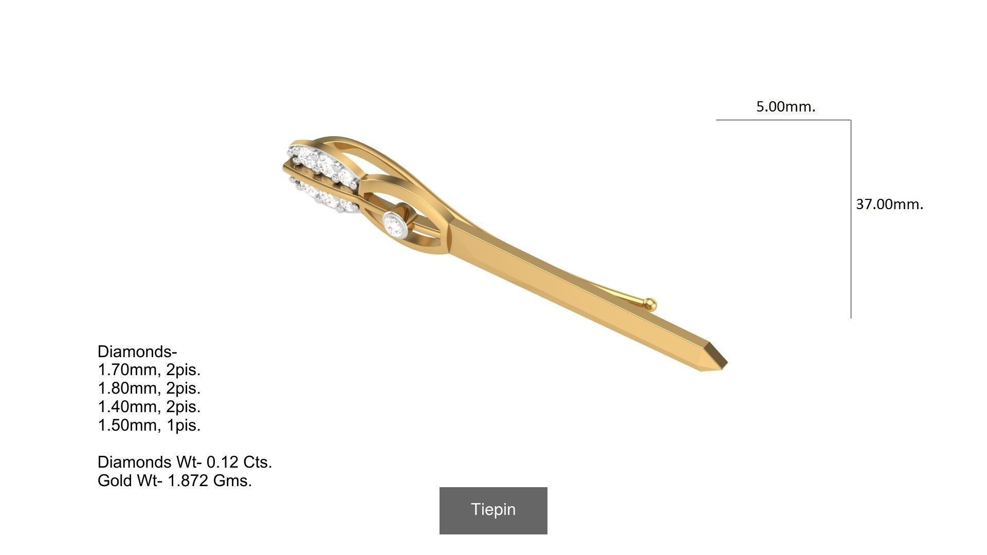 Tiepin-cufflink 3D Model Collection_14