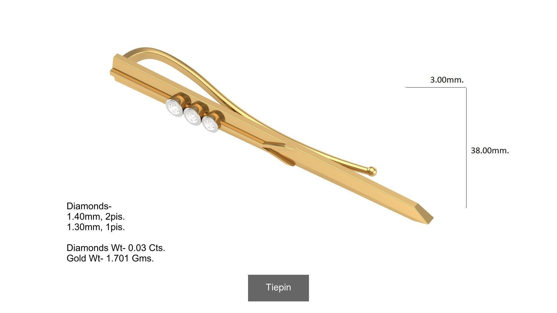 Tiepin-cufflink 3D Model Collection_15