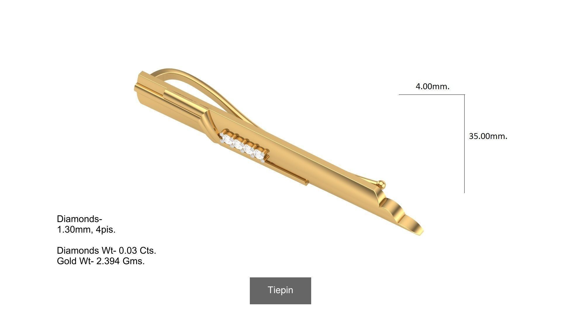 Tiepin-cufflink 3D Model Collection_9