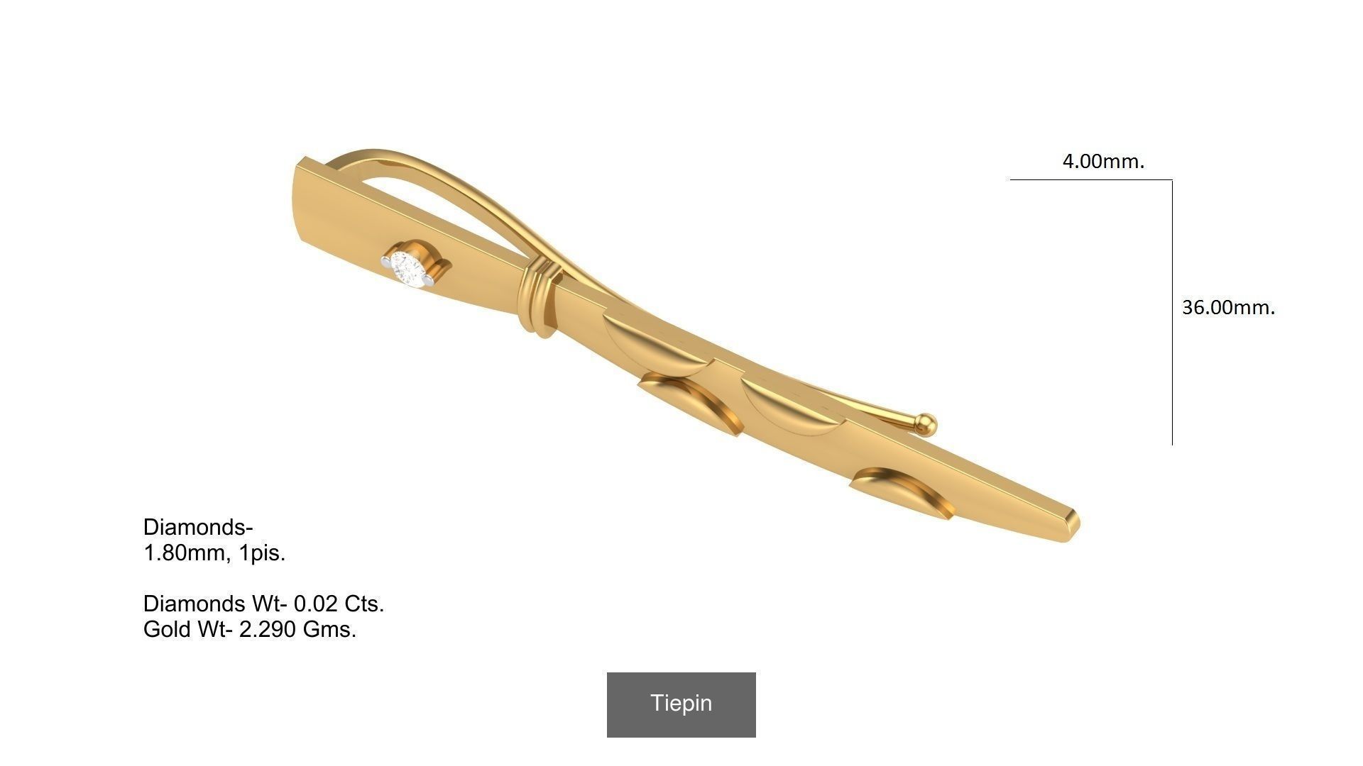 Tiepin-cufflink 3D Model Collection_8