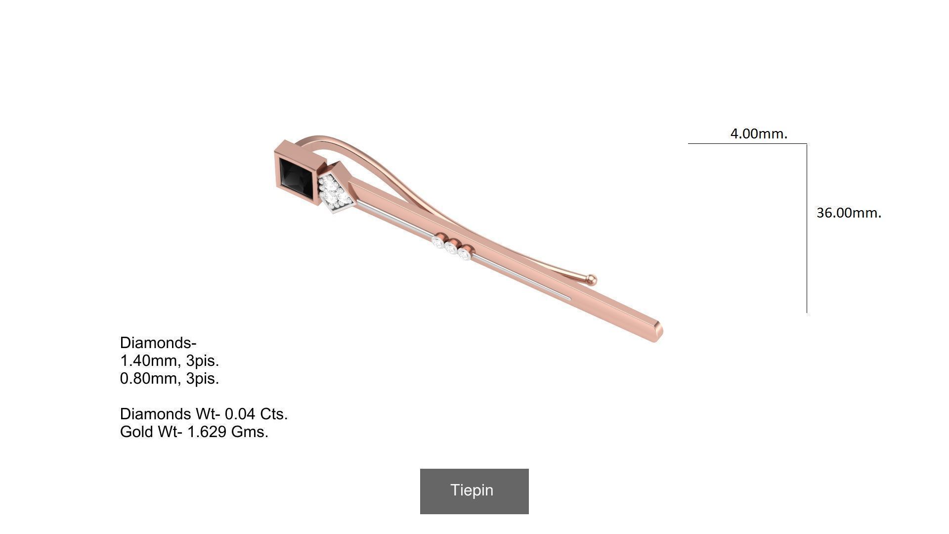 Tiepin-cufflink 3D Model Collection_10