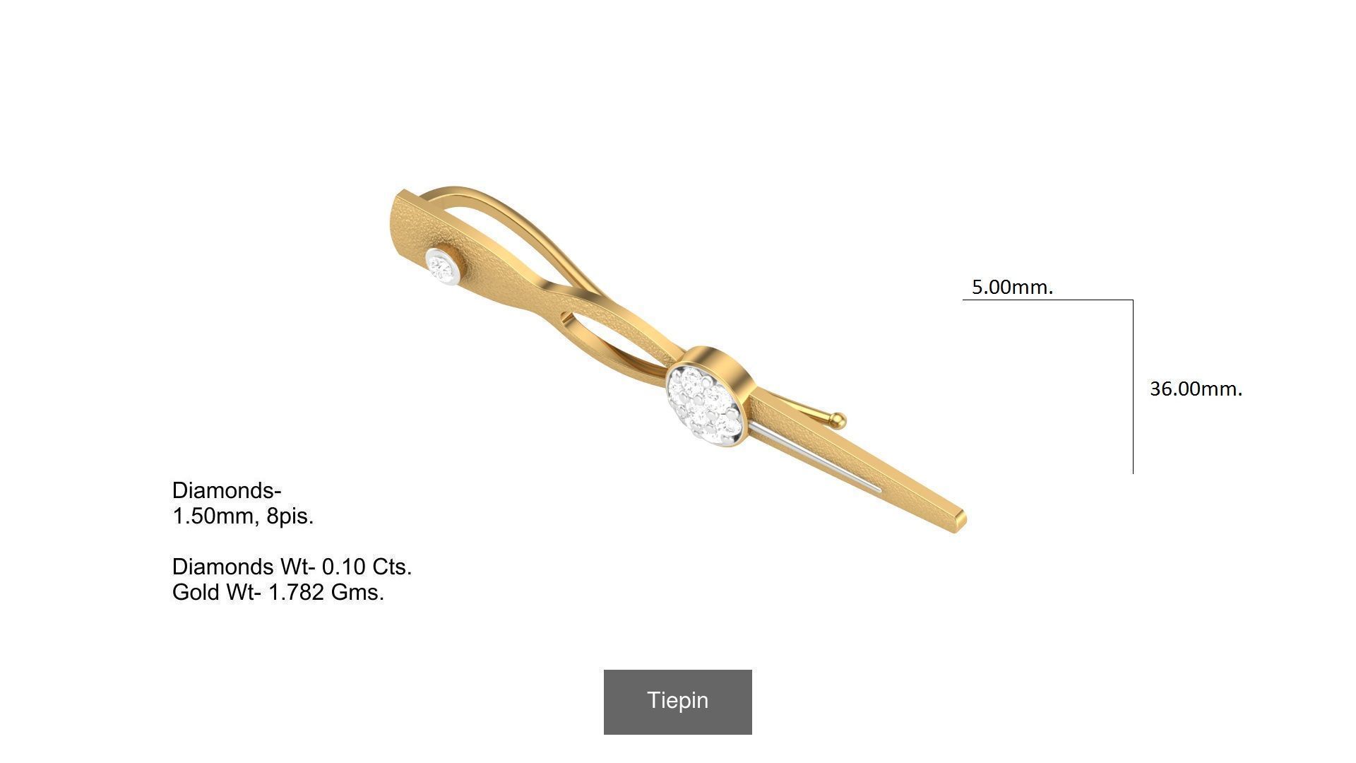 Tiepin-cufflink 3D Model Collection_7