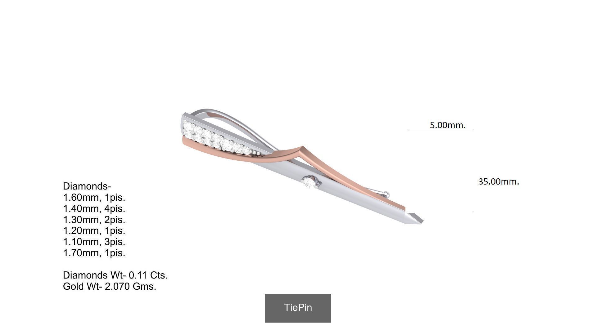 Tiepin-cufflink 3D Model Collection_3