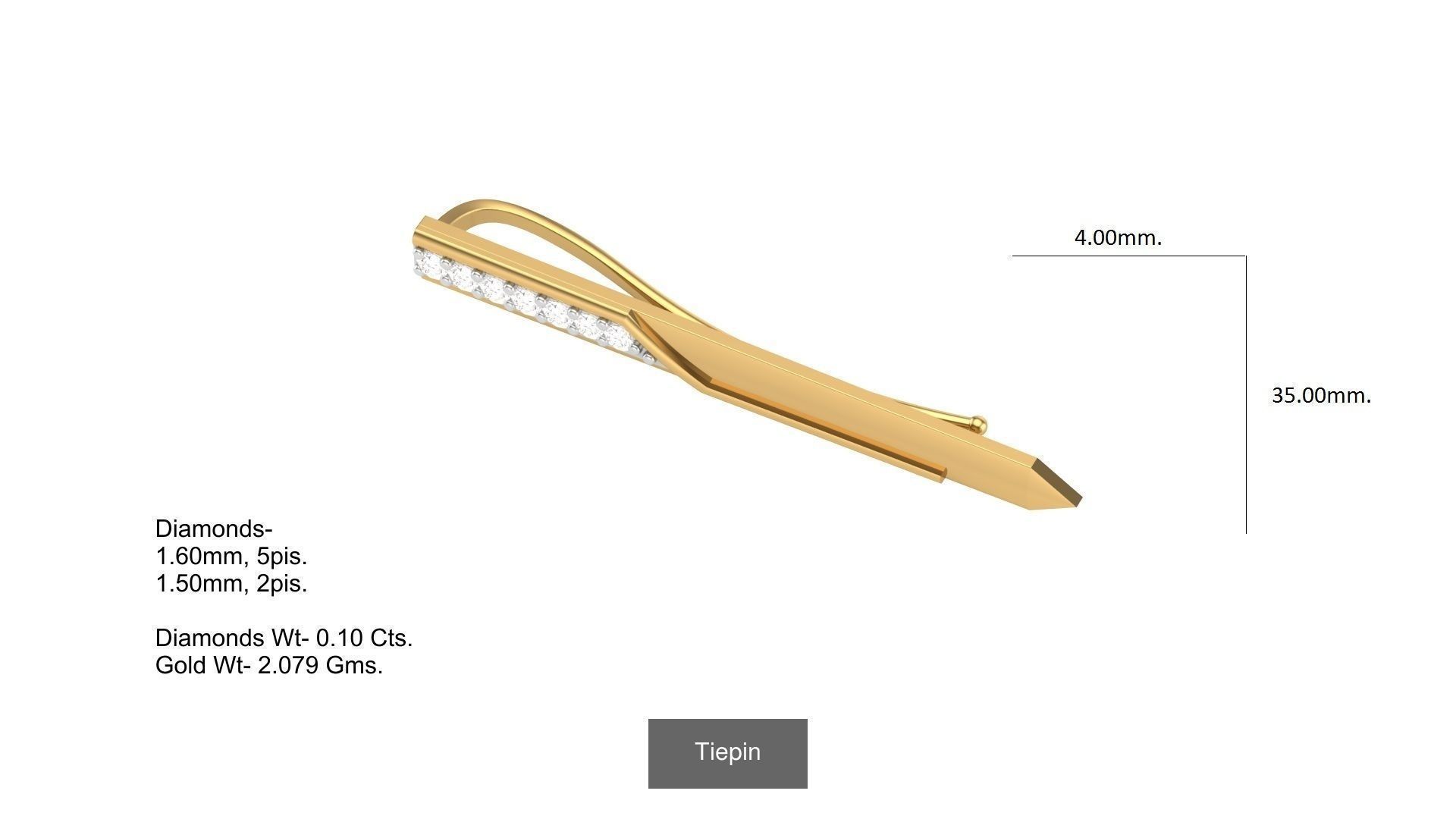 Tiepin-cufflink 3D Model Collection_4