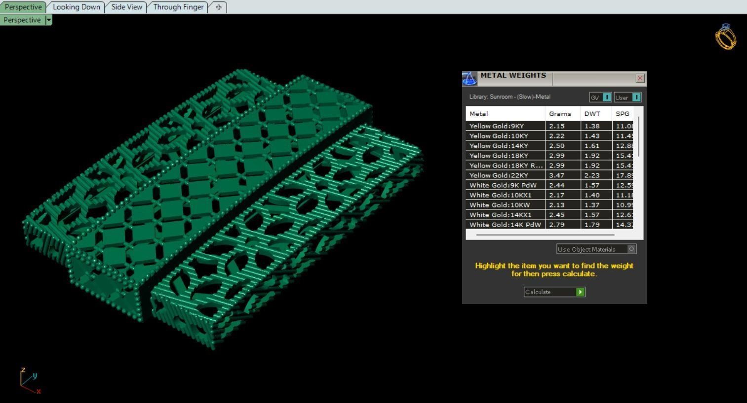 Fusion jewellery Halfset  3D print model_13
