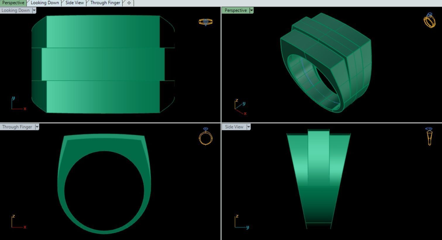 Fusion jewellery Halfset  3D print model_9