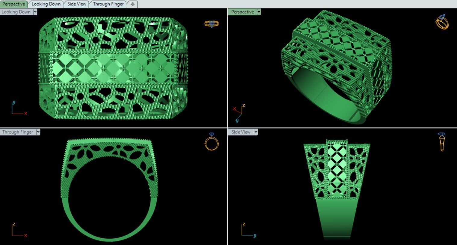 Fusion jewellery Halfset  3D print model_10