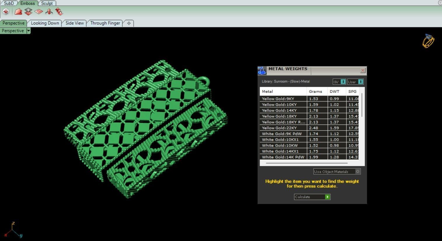 Fusion jewellery Halfset  3D print model_14