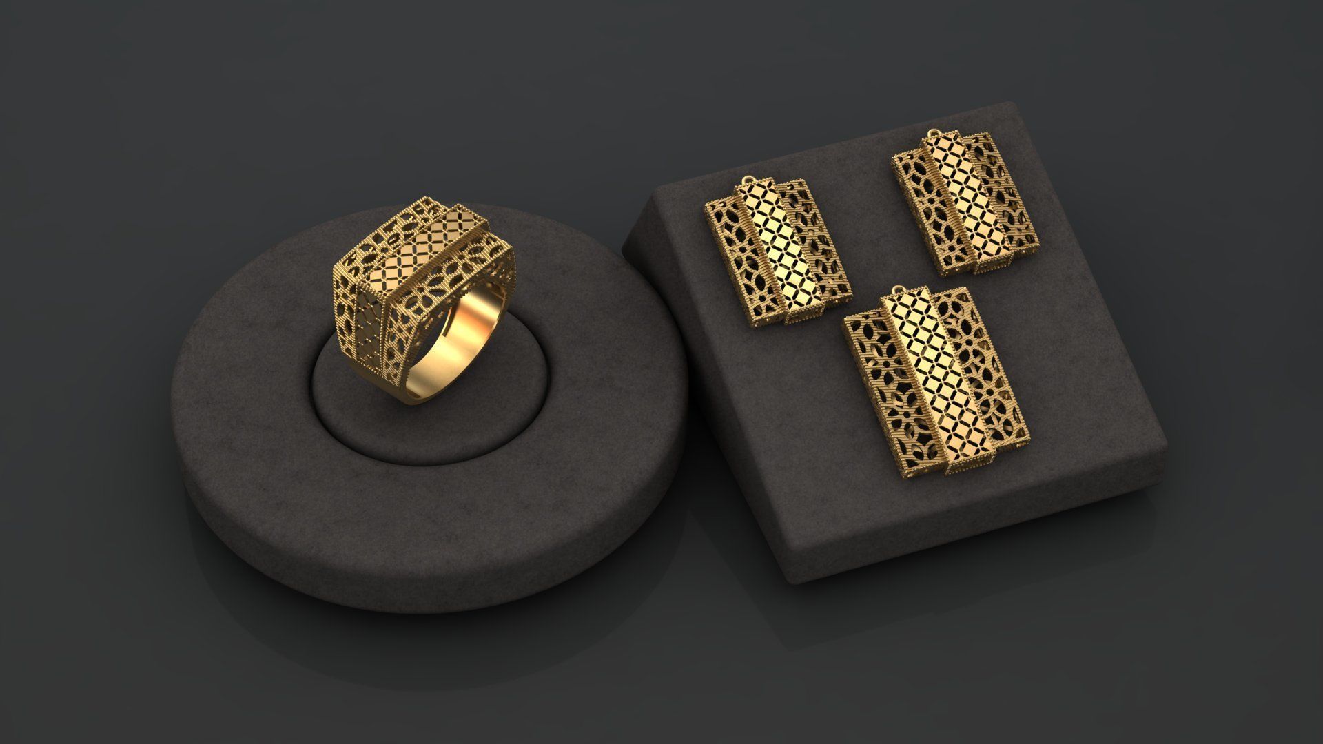 Fusion jewellery Halfset  3D print model_1