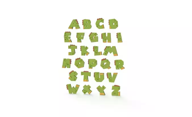 Alphabet Animal Dinosaur v001