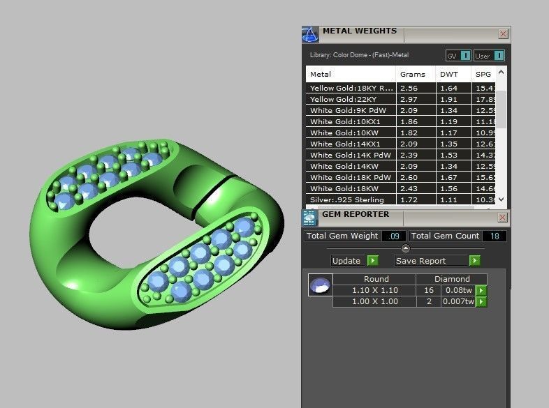 DIAMOND LUXYRY CUBAN LINK CHAIN BRACELET OR NECKLACE 3D print model_7