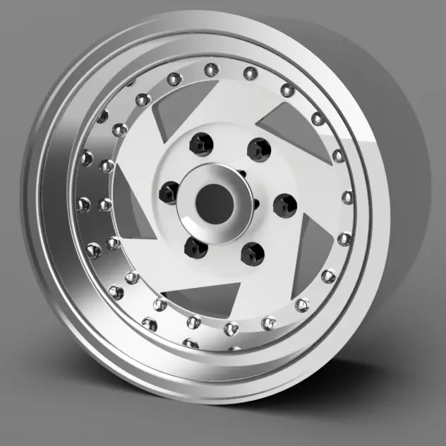 1 24 scale 15 inch American Racing AR26 with Cooper tires 3D print model_0