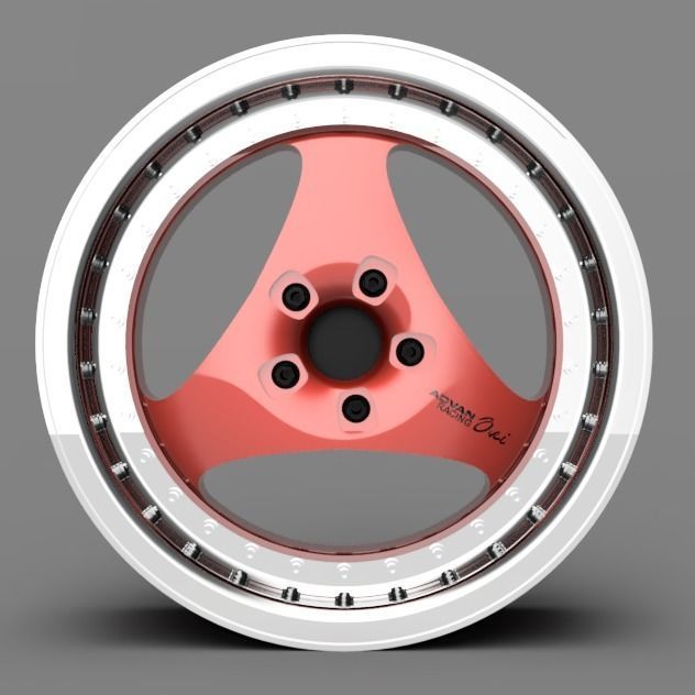 1 24 scale 18 inch Advan Oni With Neova Style Tires 3D print model_4