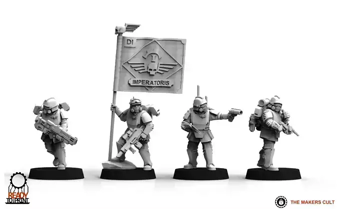 Universal Guard - Shock Command Squad 3D print model