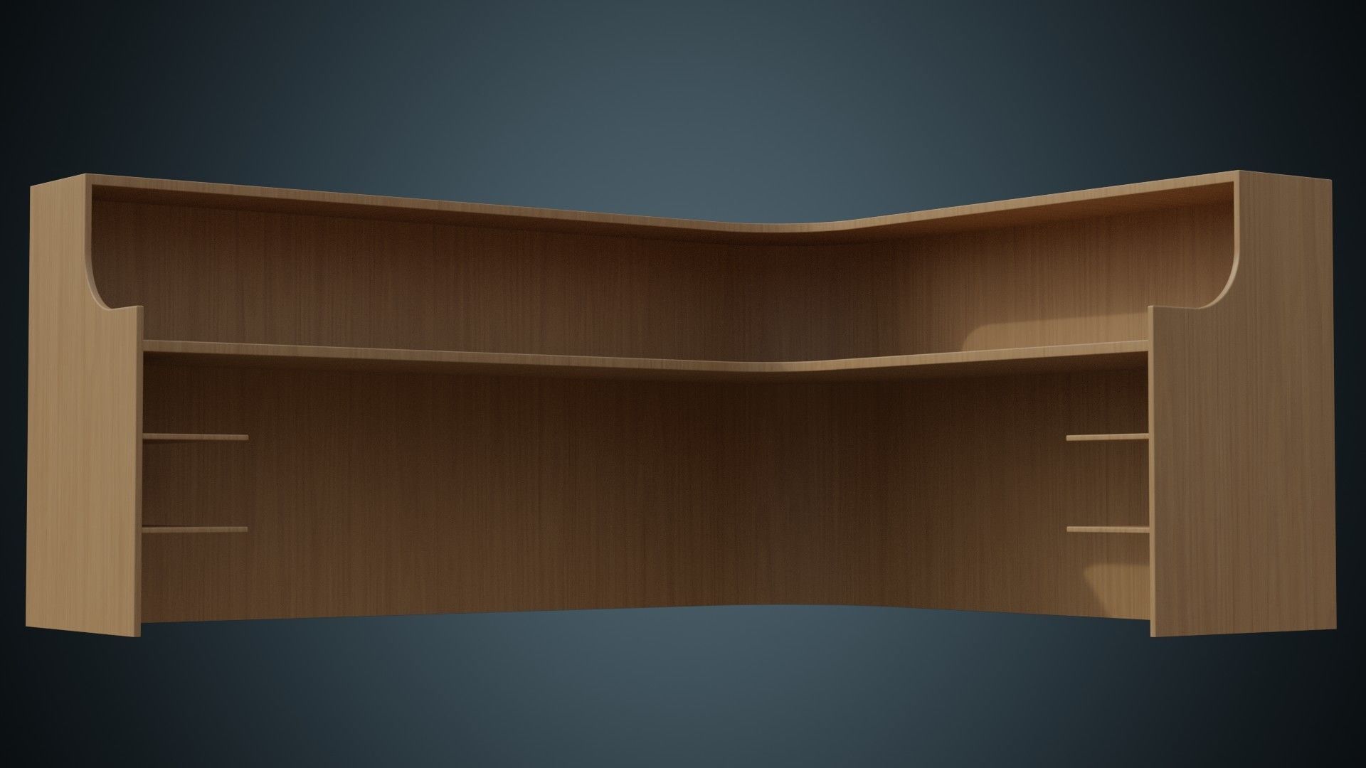 Reception Desk 1A Low-poly 3D model_6