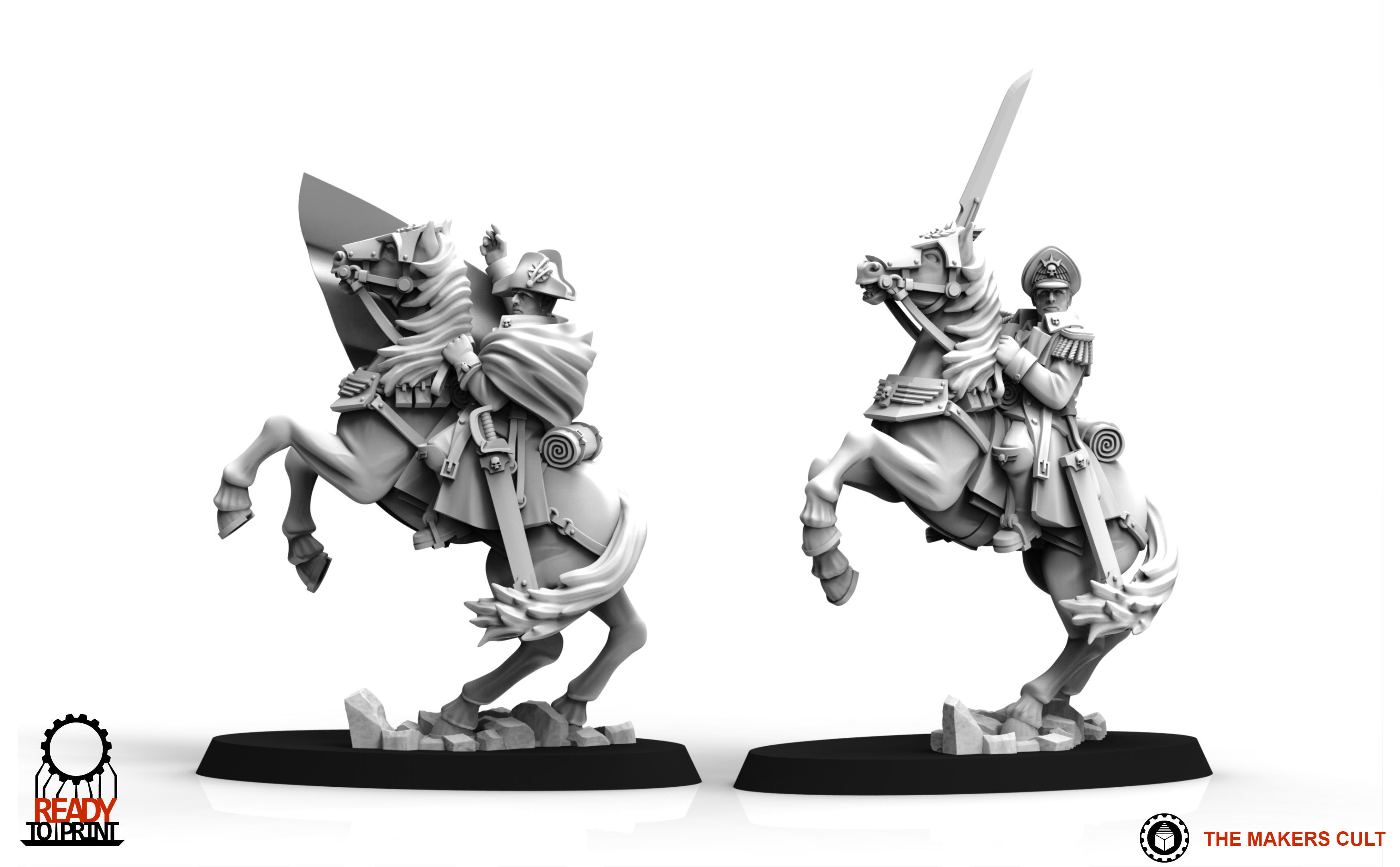 Universal Guard - Cavalry General 3D print model_9