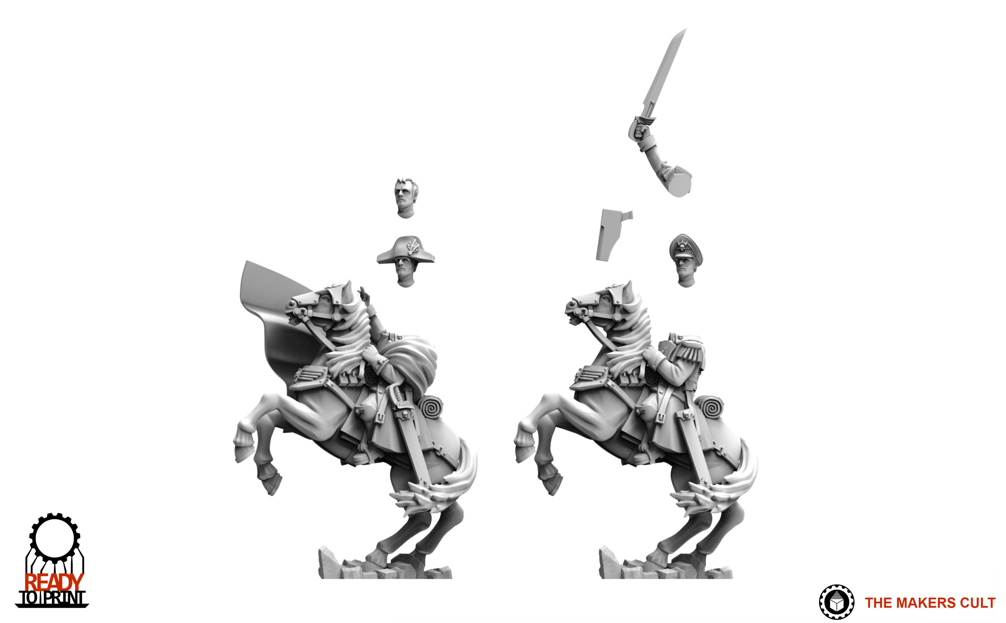 Universal Guard - Cavalry General 3D print model_3