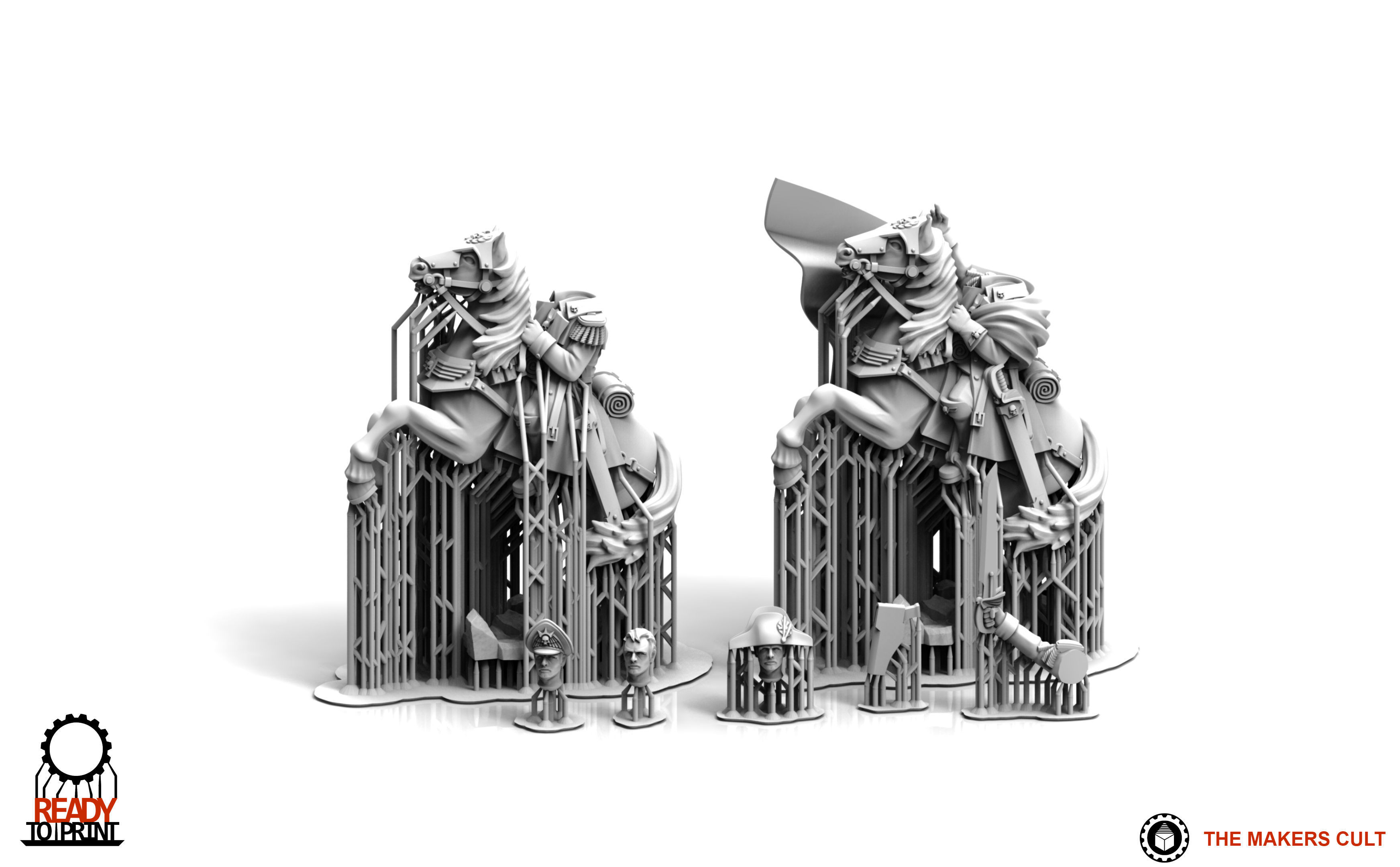 Universal Guard - Cavalry General 3D print model_4